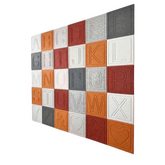 PP07 Modern Art Custom Design Patterned Decorative PET Polyester Acoustic Wall Panel