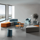 Prism Modern Minimalist Modular Sectional Lounge Sofa Bench - Gavisco Office Furniture