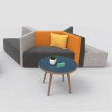 Prism Modern Minimalist Modular Sectional Lounge Sofa Bench - Gavisco Office Furniture