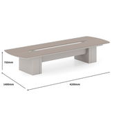 Seraph Modern Office Extra Long Wooden Conference Table