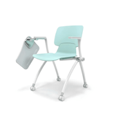 Seti-C Stackable Training Chair With Wheels and Writing Board - Gavisco Office Furniture