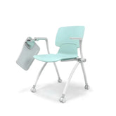 Seti-C Stackable Training Chair With Wheels and Writing Board - Gavisco Office Furniture