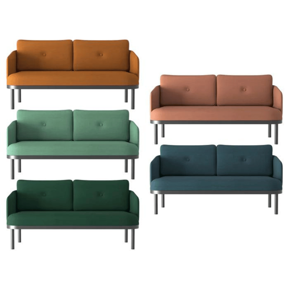 Sheep Two Seater Fabric Office Lounge Sofa - Gavisco Office Furniture