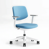 Shell Mid Back Small Fabric Swivel Office Chair