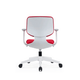 Shell Mid Back Small Fabric Swivel Office Chair
