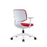 Shell Mid Back Small Fabric Swivel Office Chair