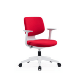 Shell Mid Back Small Fabric Swivel Office Chair