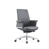 Shield-M Mid Back Genuine Leather Office Executive Chair - Gavisco Office Furniture