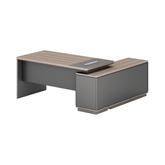 Shimmer-A Small Wooden Executive Desk with Side Return Cabinet