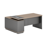 Shimmer-B Compact Wooden Executive Desk with Short Return Cabinet
