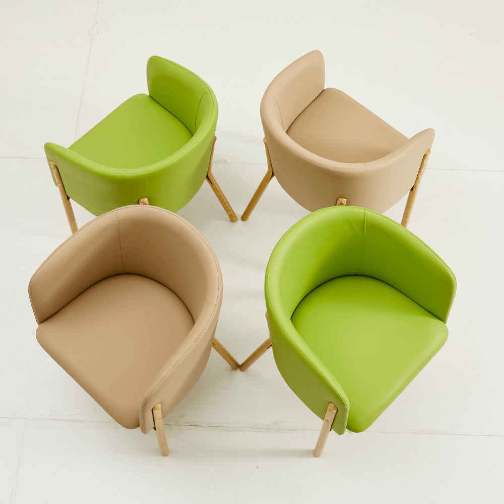 Silla Modern Leather Leisure Dining Room Side Armchair - Gavisco Office Furniture