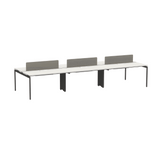 SMART Metal Frame Modular Office Double Row Workstation Desk - Gavisco Office Furniture