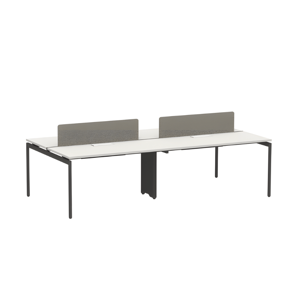 SMART Metal Frame Modular Office Double Row Workstation Desk - Gavisco Office Furniture