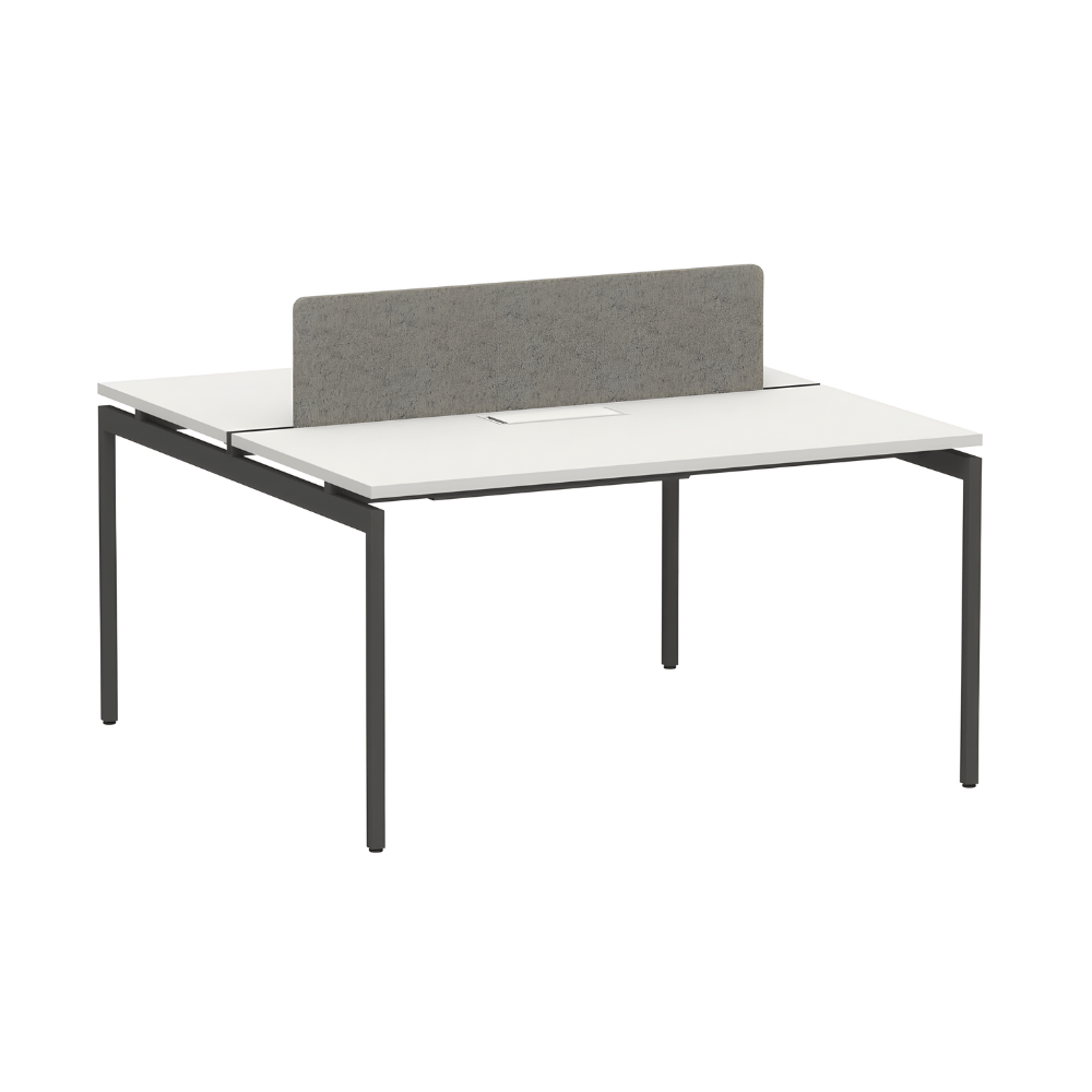 SMART Metal Frame Modular Office Double Row Workstation Desk - Gavisco Office Furniture