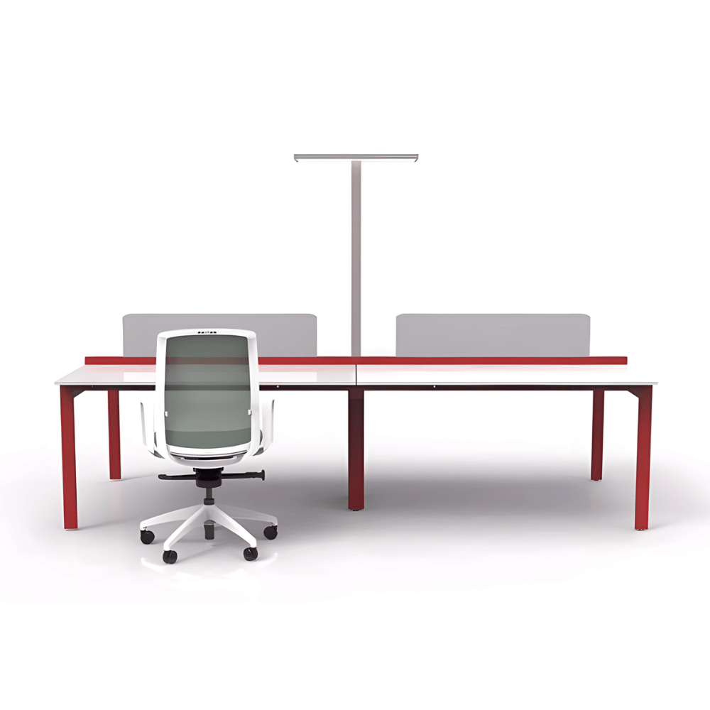 SMART Metal Frame Modular Office Double Row Workstation Desk - Gavisco Office Furniture