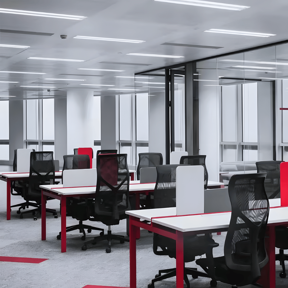 SMART Metal Frame Modular Office Double Row Workstation Desk - Gavisco Office Furniture