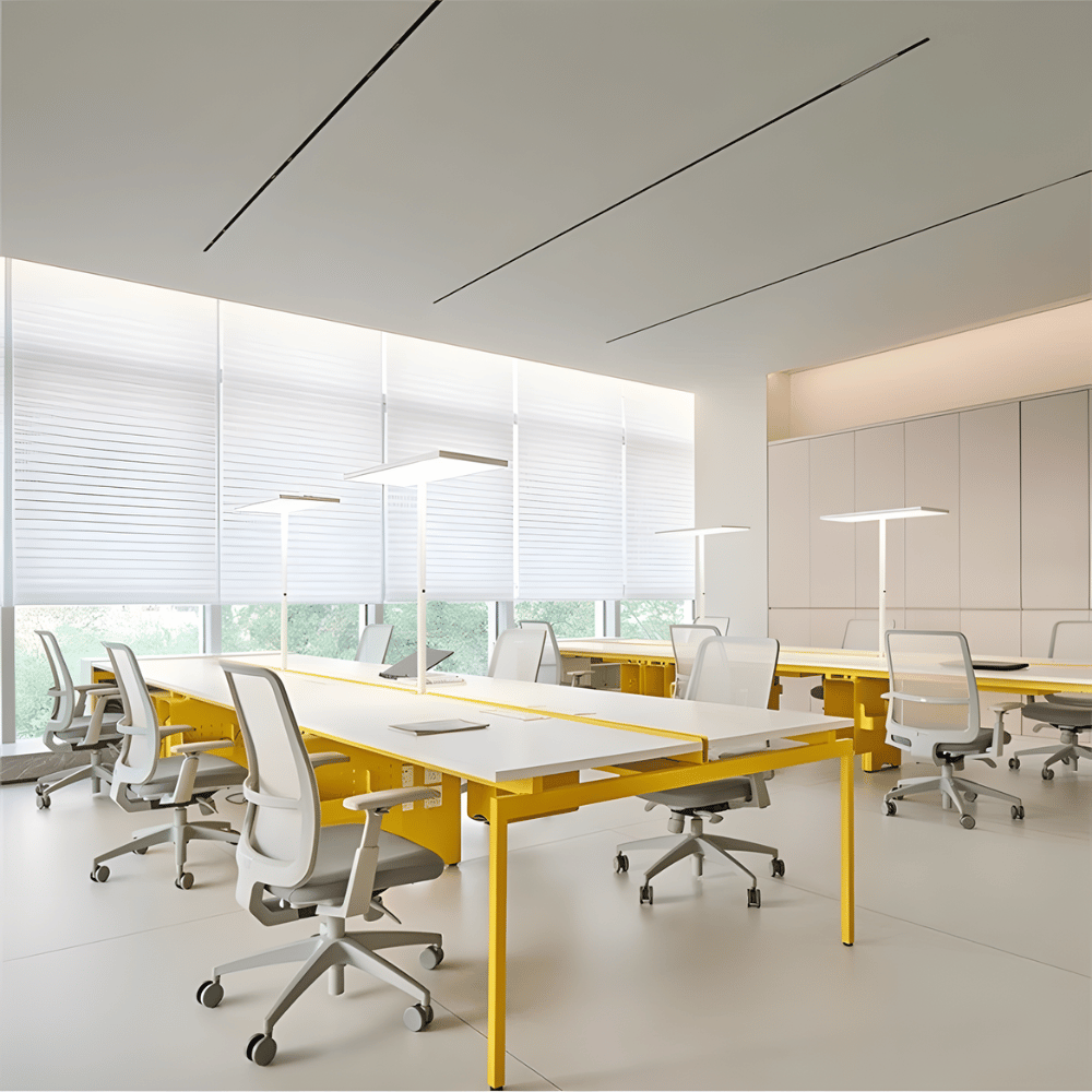 SMART Metal Frame Modular Office Double Row Workstation Desk - Gavisco Office Furniture