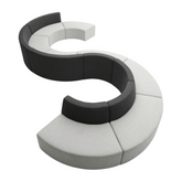 Spira Modern Modular Curved Lounge Sectional Sofa - Gavisco Office Furniture