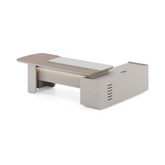 Stellular-B Modern Grand Wooden Executive Desk with Side Return Cabinet