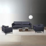 Stretch Single Seater Leather Office Lounge Sofa - Gavisco Office Furniture