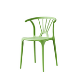 TaiXi Modern Slat Back Stackable Plastic Side Chair