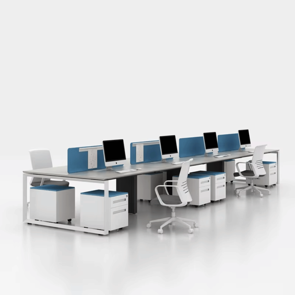 THINK-C 120° Y-Shaped Metal Frame Modular Office Workstation Desk - Gavisco Office Furniture