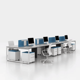 THINK-C 120° Y-Shaped Metal Frame Modular Office Workstation Desk - Gavisco Office Furniture