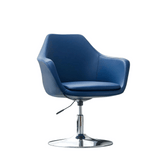 Torch Modern Leather Swivel Disc Base Office Reception Lounge Armchair - Gavisco Office Furniture