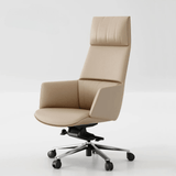 Tulip High Back Genuine Leather Executive Chair - Gavisco Office Furniture