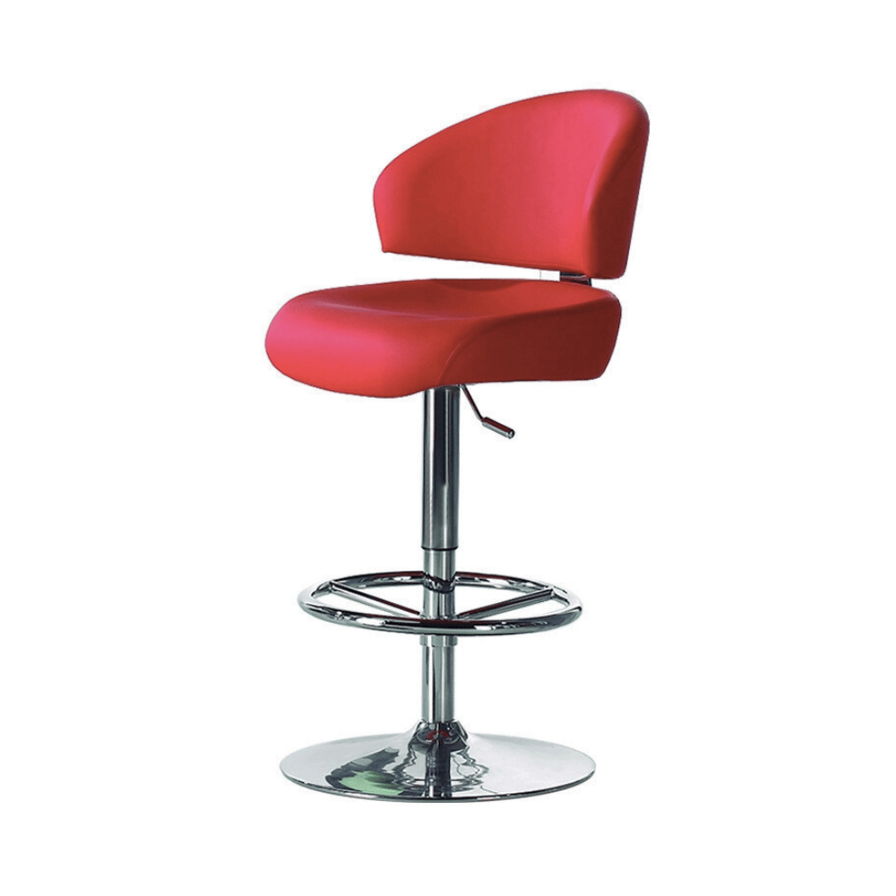 Vegas Deluxe Leather Upholstered Height Adjustable Swivel Bar