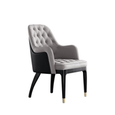 Verso 古典風加厚皮革實木餐椅