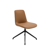 Villa Minimalist Leather Swivel Lounge Meeting Chair - Gavisco Office Furniture