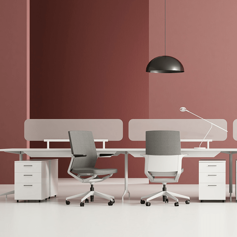 Wing-F Mid Back Modern Fabric Ergonomic Office Swivel Chair - Gavisco Office Furniture