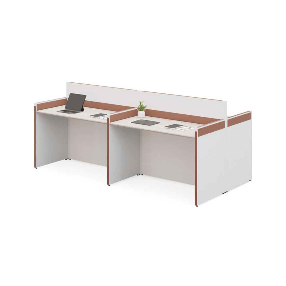 Wise-A Office Desk Workbench with Partition - Gavisco Office Furniture