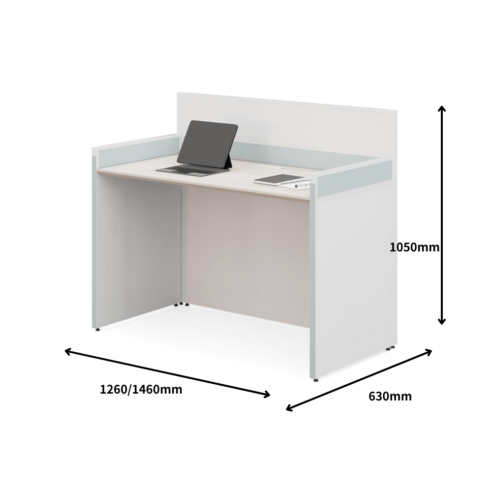 Wise-A Office Desk Workbench with Partition - Gavisco Office Furniture