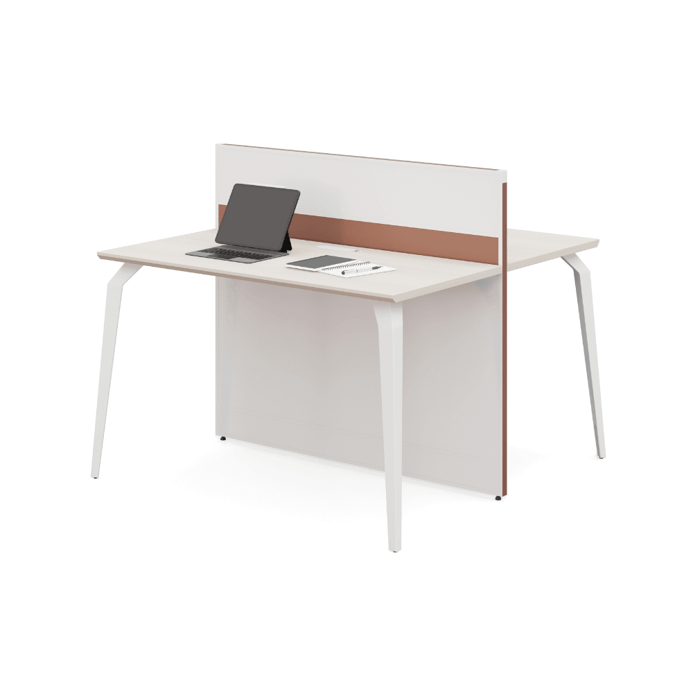 Wise-B Office Desk Workbench with Partition - Gavisco Office Furniture