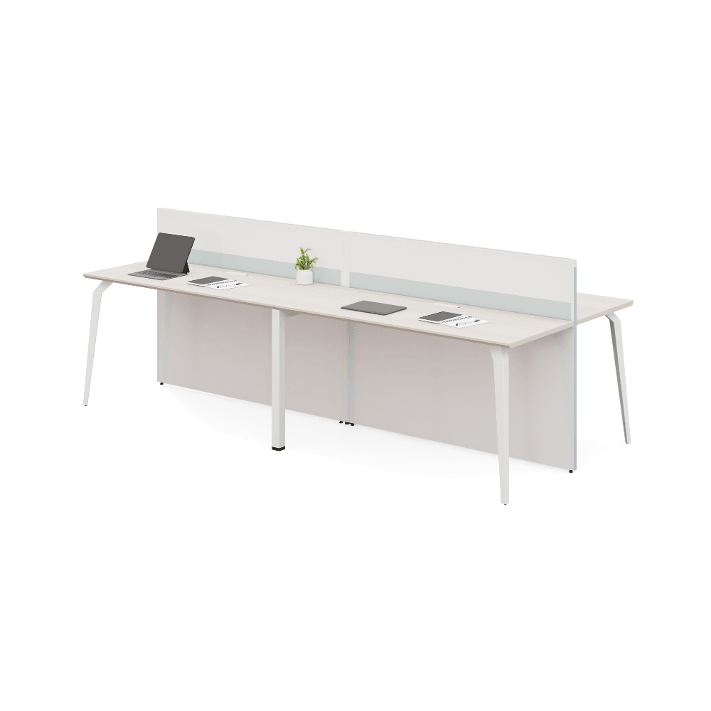 Wise-B Office Desk Workbench with Partition - Gavisco Office Furniture