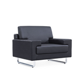 Zode Single Seater Office Leather Lounge Sofa - Gavisco Office Furniture