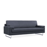 Zode Three Seater Office Leather Lounge Sofa - Gavisco Office Furniture