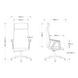 Zoid High Back Office Leather Executive Chair
