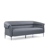 Loft Three Seater Leather Office Lounge Sofa - Gavisco Office Furniture