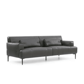 Manica Three Seater Office Leather Lounge Sofa - Gavisco Office Furniture