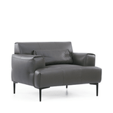 Manica Single Seater Office Leather Lounge Sofa - Gavisco Office Furniture