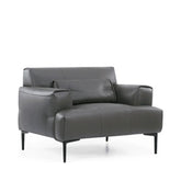 Manica Single Seater Office Leather Lounge Sofa - Gavisco Office Furniture