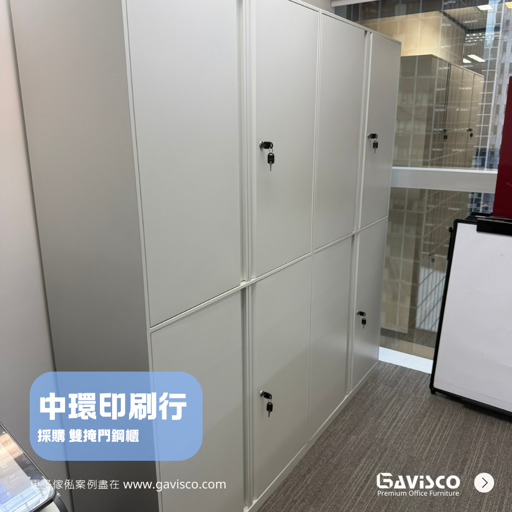 Office Steel Swing Door Cabinet Showcase