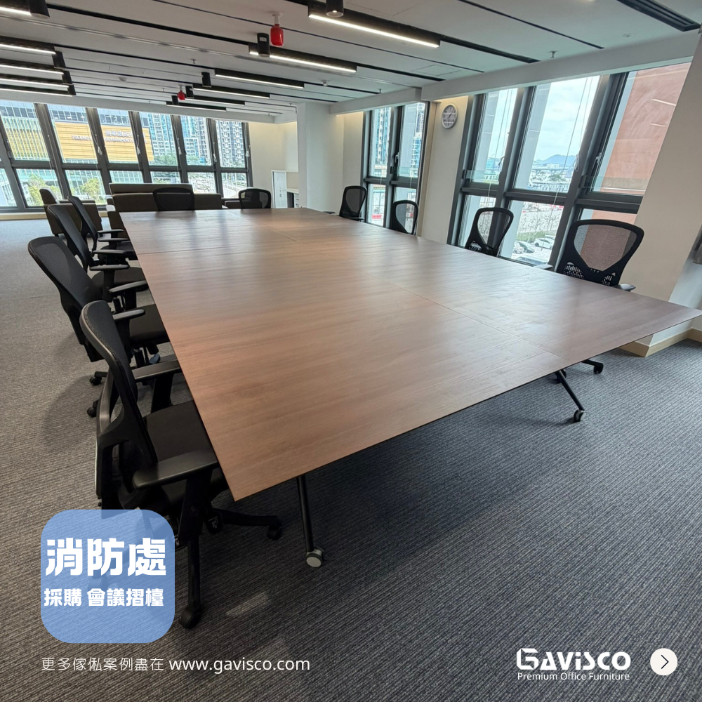 Fire Services Department Foldable Conference Table Showcase