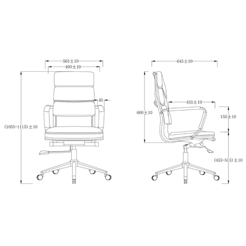 Avanti High Back Leather Office Conference Meeting Chair