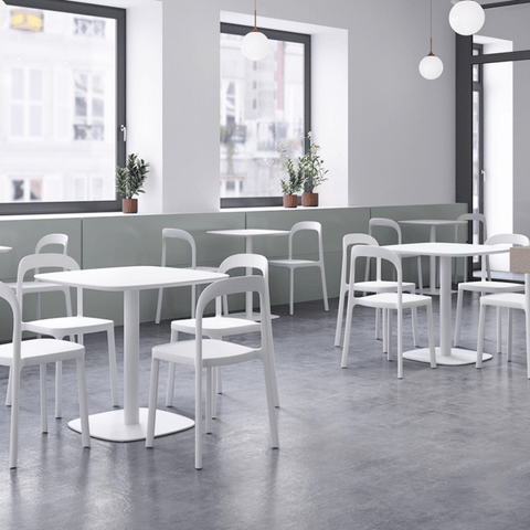 CT25 Modern Wooden Square Cafe Dining Table