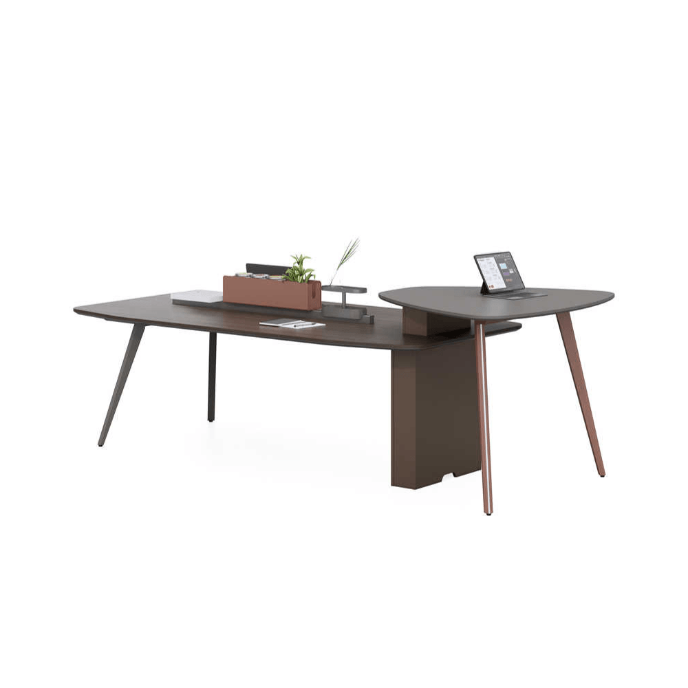 Dex Modern Wooden Double Layer Conference Meeting Table - Gavisco Office Furniture