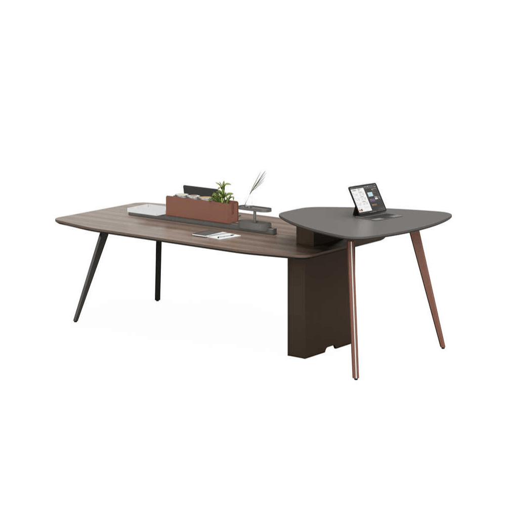 Dex Modern Wooden Double Layer Conference Meeting Table - Gavisco Office Furniture